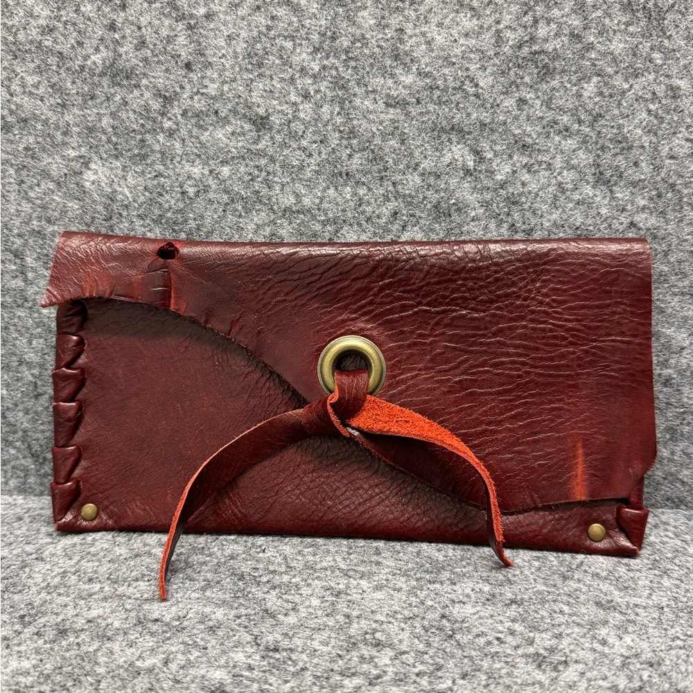 Vintage Red Handmade‎ Envelope Style Wallet